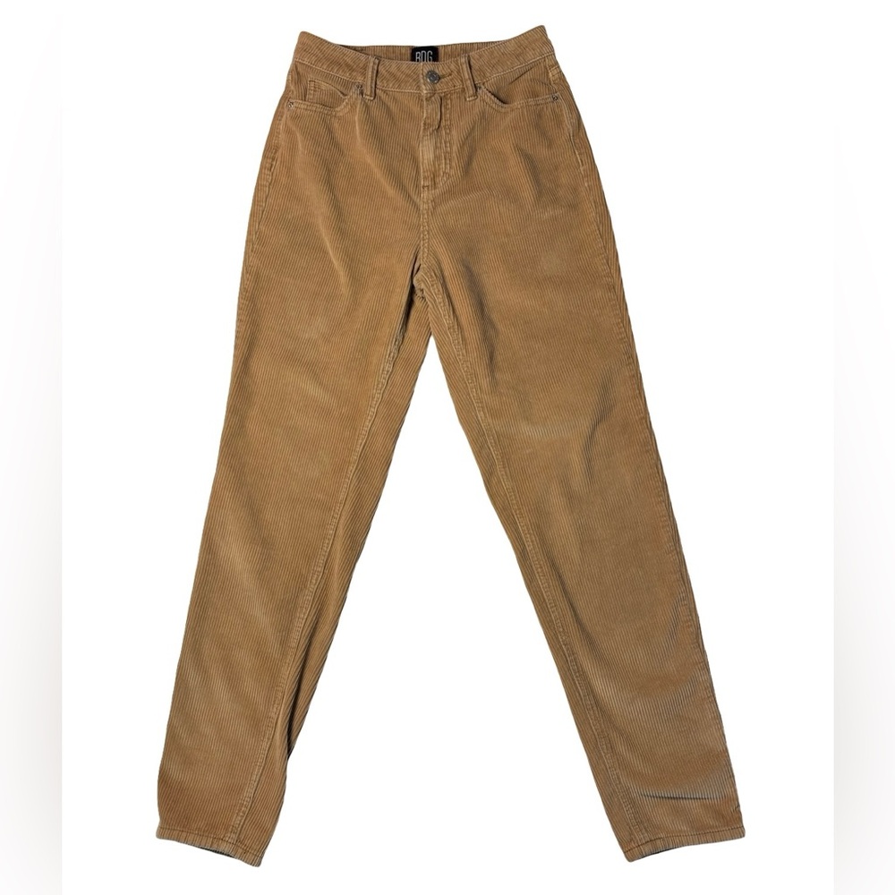 Urban Outfitters BDG Women’s Tan Brown Corduroy Mom Jeans Pants High Rise SZ 25